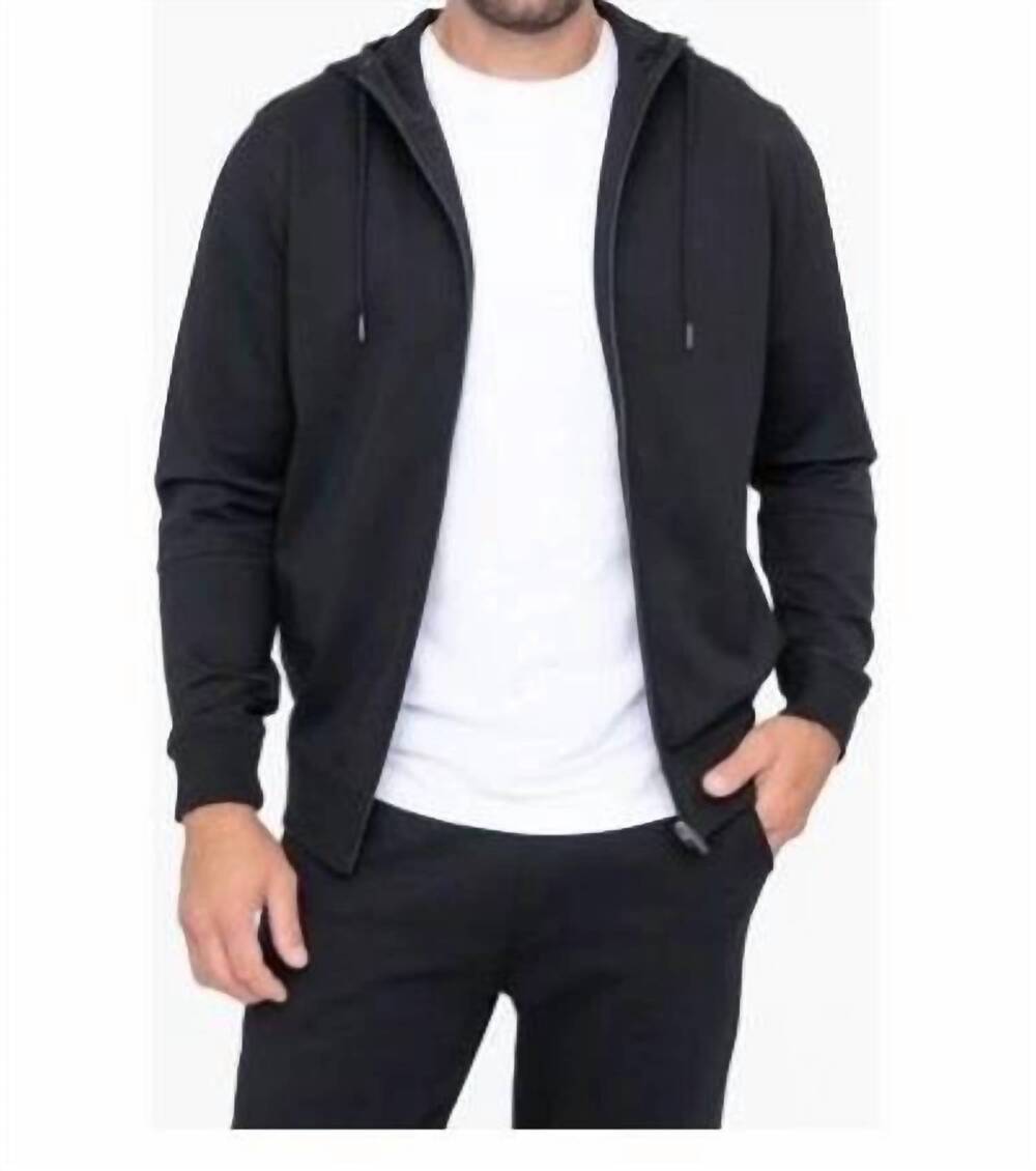 NEW MONO B men's performance hoodie in black